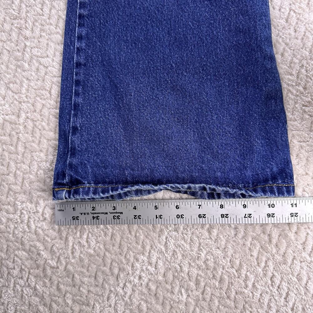 Vintage‎ 90s Paris Blues Women’s Mid Rise Flare Leg Jeans Size 7 Button Fly - Picture 6 of 16